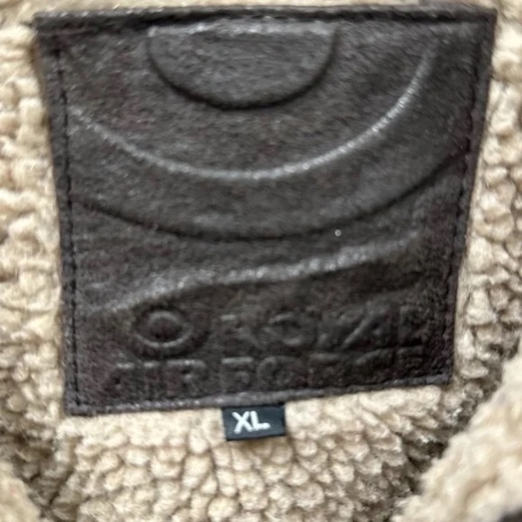 Royal Air Force XL men’s B3 style genuine leather, shearling jacket EUC - Picture 3 of 16